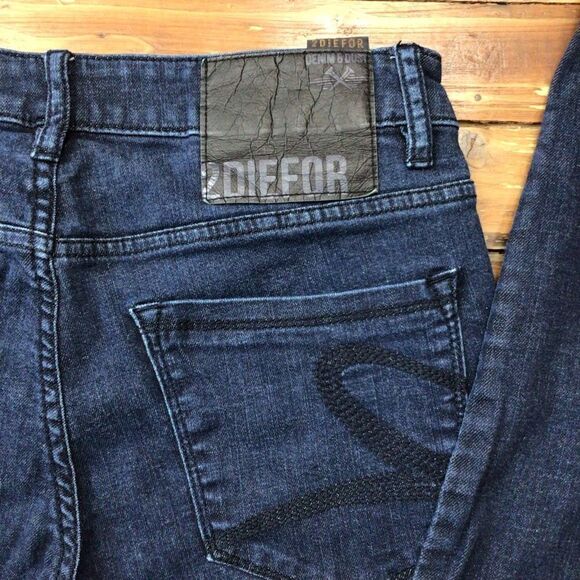2DIEFOR men dark blue jeans stretchy denim size 29 Eye WIDE 2D4 - Picture 5 of 12